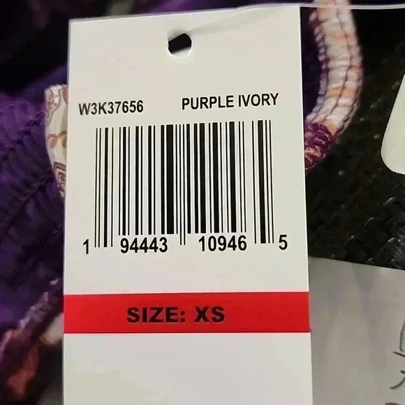 Band of the Free NWT MINI DRESS iimee purple smoked flowy"s - Picture 11 of 14